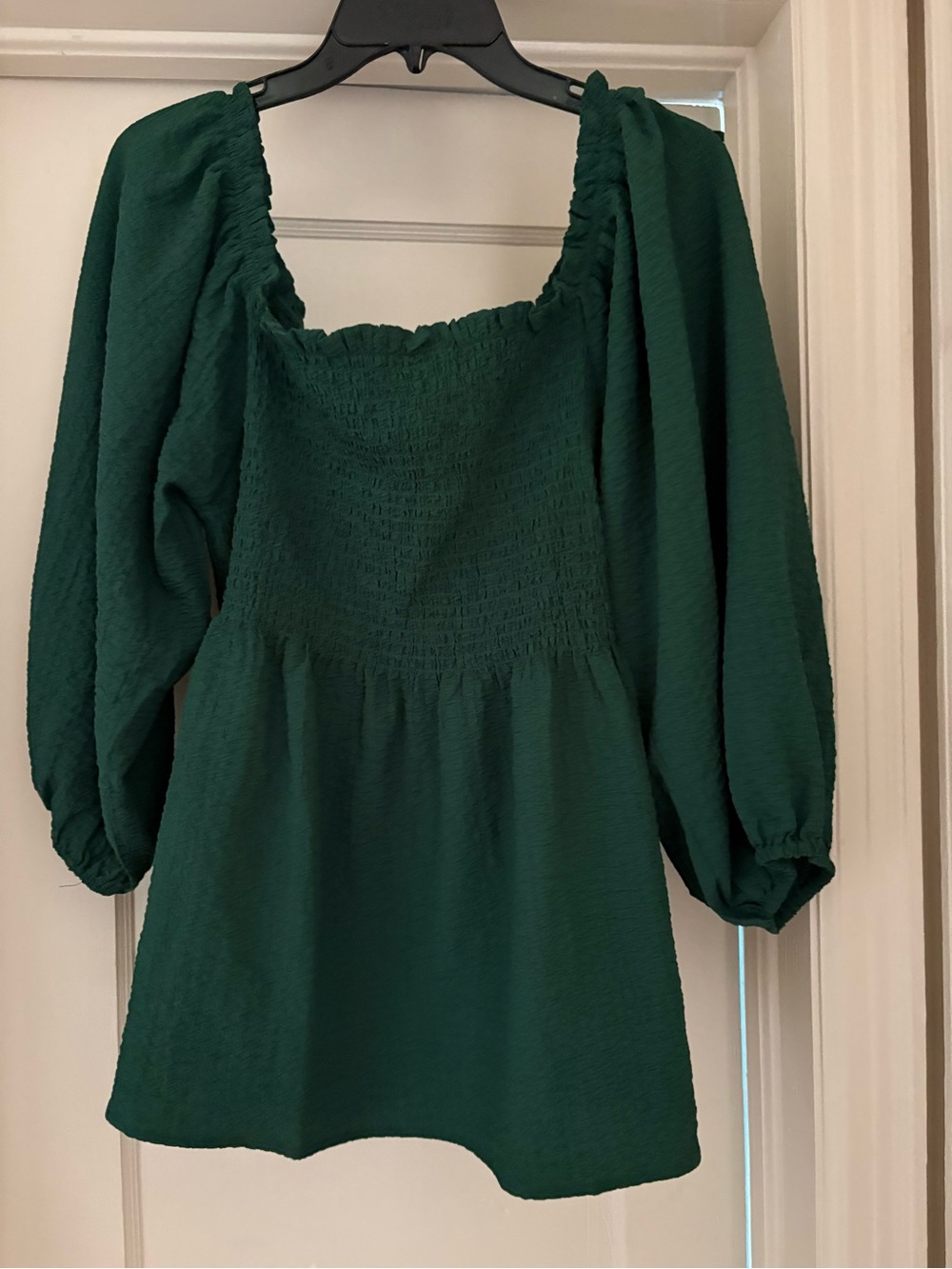 Green Babydoll Top